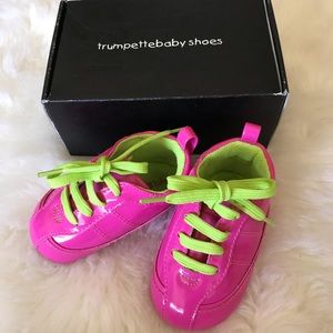 Trumpette Pink Patent baby girl shoes